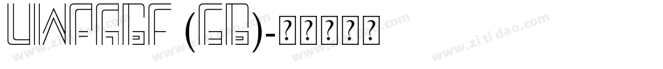 UWPA6F (GB)字体转换